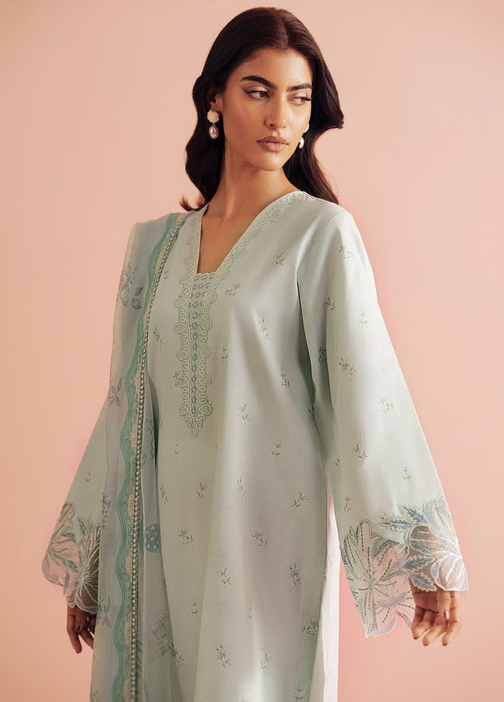 Daffodils by Seran Embroidered Lawn Suits Unstitched 2 Piece SN25DL D-03 Cassie - Summer Collection