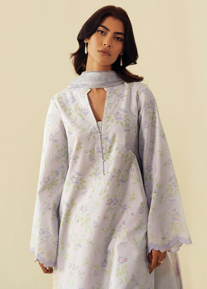 Daffodils by Seran Embroidered Lawn Suits Unstitched 2 Piece SN25DL D-05 Illy - Summer Collection