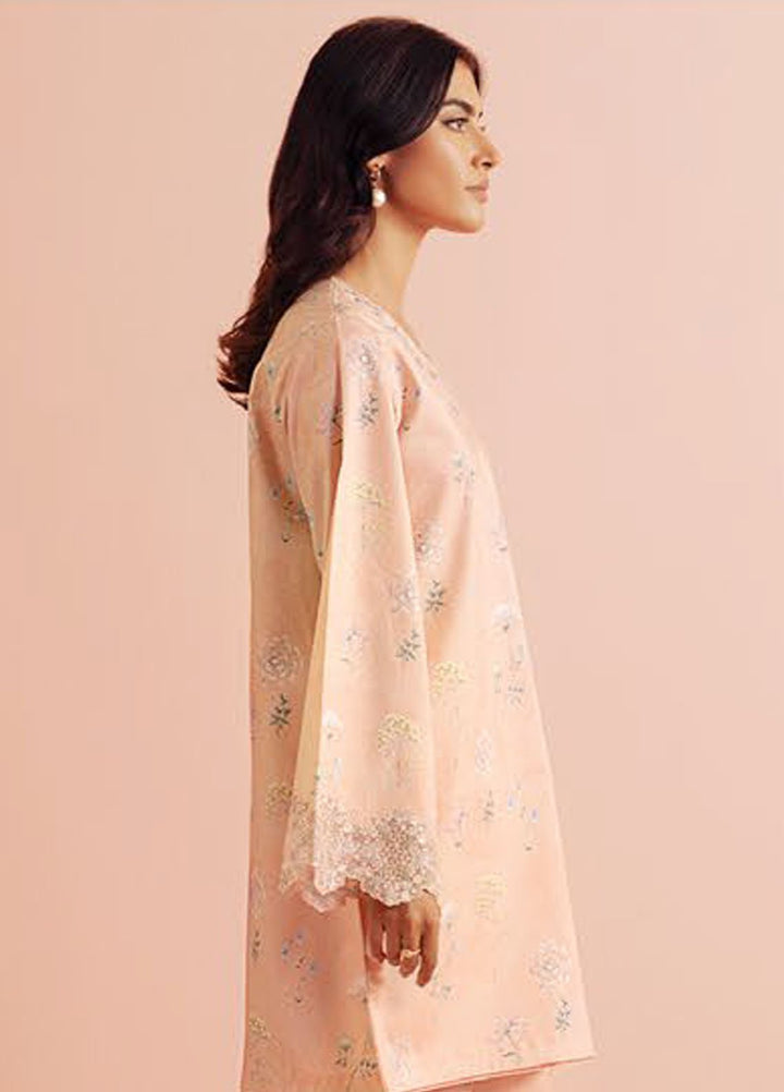 Daffodils by Seran Embroidered Lawn Suits Unstitched 2 Piece SN25DL D-08 Layana - Summer Collection