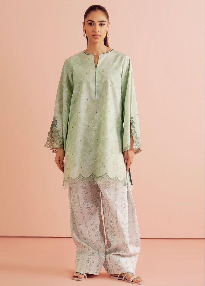 Daffodils by Seran Embroidered Lawn Suits Unstitched 2 Piece SN25DL D-09 Irina - Summer Collection
