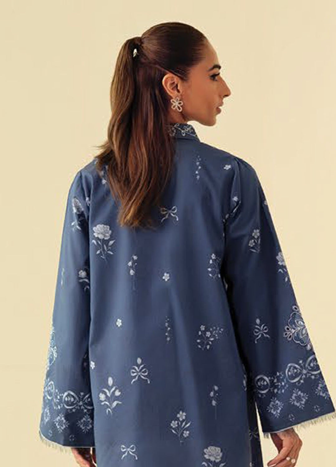 Daffodils by Seran Embroidered Lawn Suits Unstitched 2 Piece SN25DL D-11 Lexie - Summer Collection