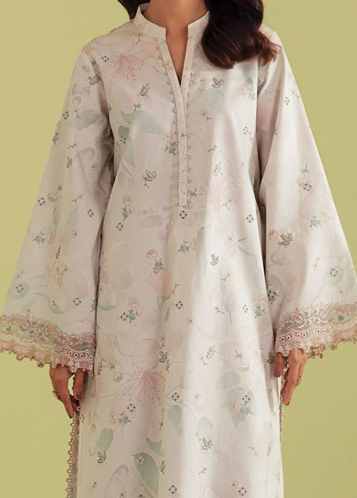 Daffodils by Seran Embroidered Lawn Suits Unstitched 2 Piece SN25DL D-12 Wylie - Summer Collection