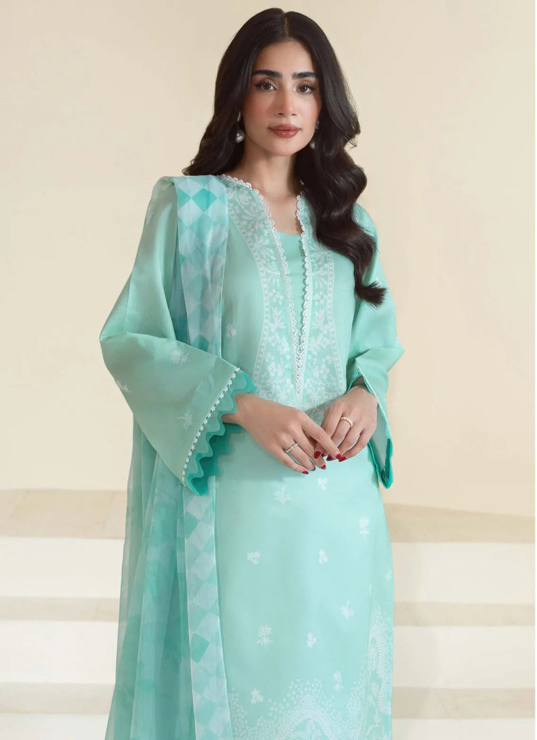 Daffodils by Seran Printed Lawn Suit Unstitched 2 Piece SRN24D D-01 Beverly - Summer Collection