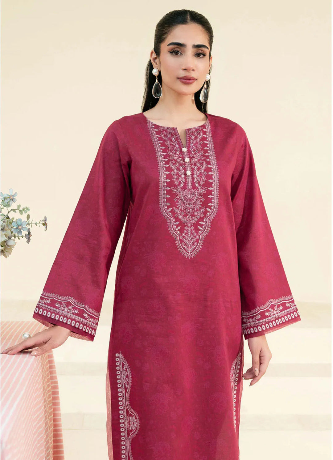 Daffodils by Seran Printed Lawn Suit Unstitched 2 Piece SRN24D D-02 Khai - Summer Collection