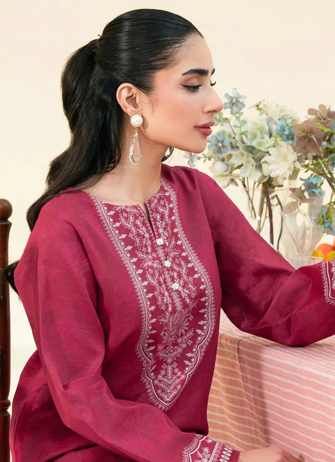 Daffodils by Seran Printed Lawn Suit Unstitched 2 Piece SRN24D D-02 Khai - Summer Collection