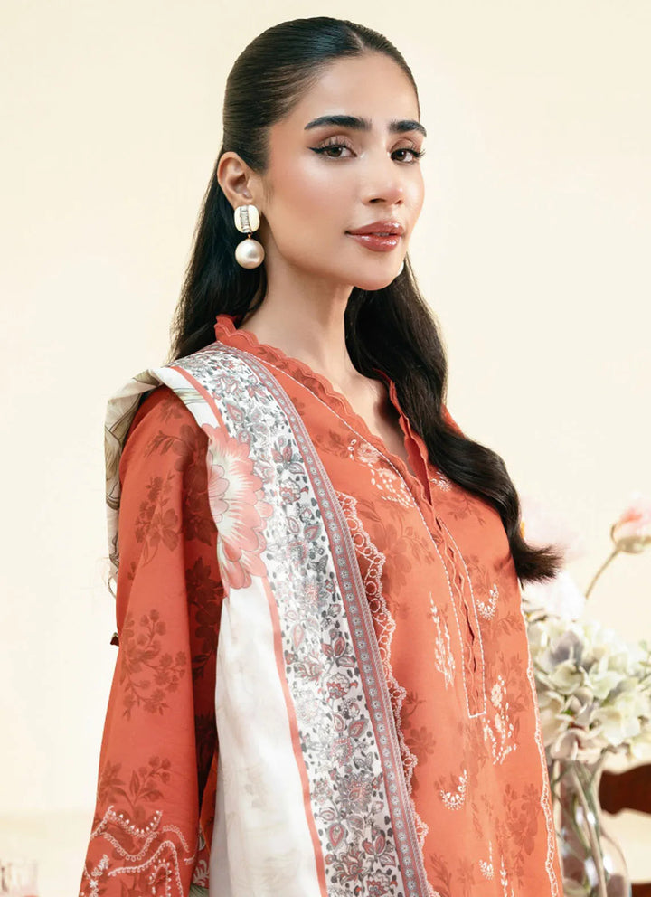 Daffodils by Seran Printed Lawn Suit Unstitched 2 Piece SRN24D D-03 Rowan - Summer Collection