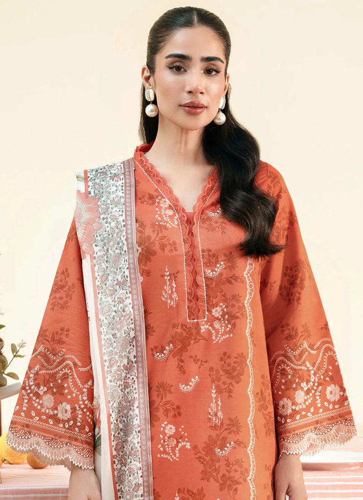Daffodils by Seran Printed Lawn Suit Unstitched 2 Piece SRN24D D-03 Rowan - Summer Collection