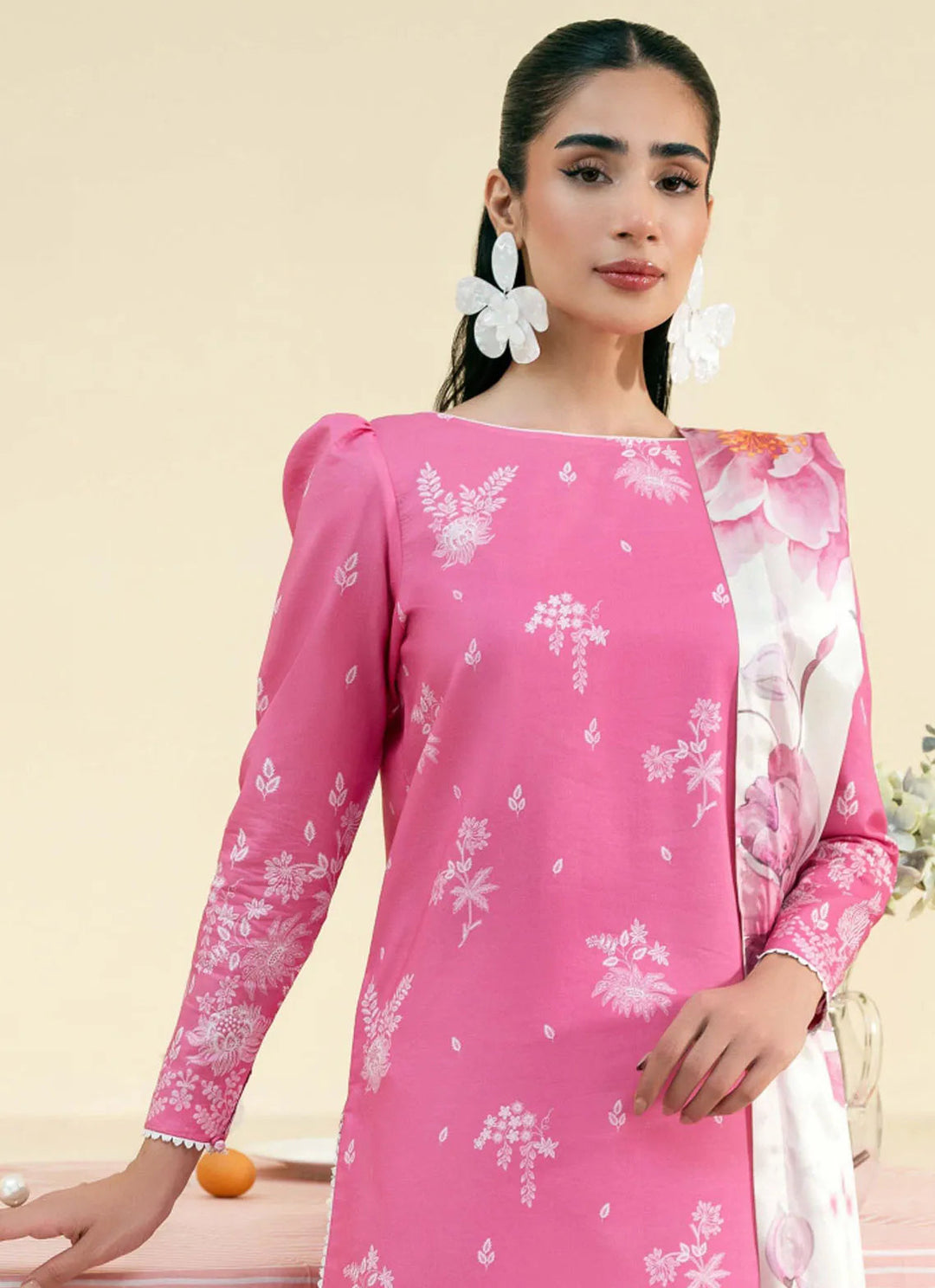 Daffodils by Seran Printed Lawn Suit Unstitched 2 Piece SRN24D D-04 Julien - Summer Collection