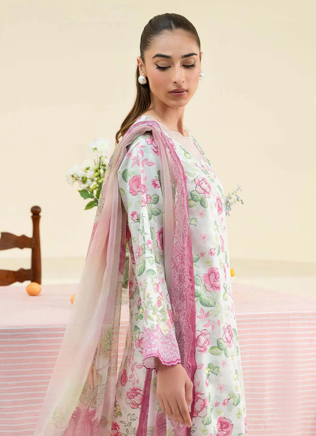 Daffodils by Seran Printed Lawn Suit Unstitched 2 Piece SRN24D D-08 Freya - Summer Collection