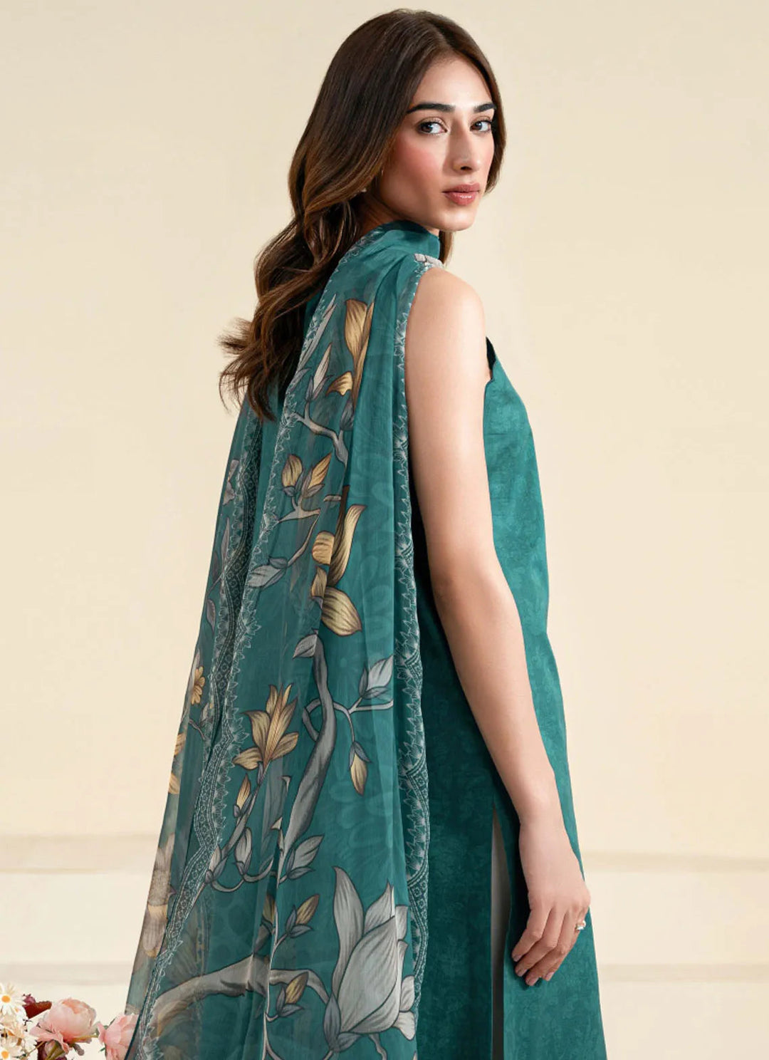 Daffodils by Seran Printed Lawn Suit Unstitched 2 Piece SRN24D D-09 Jules - Summer Collection