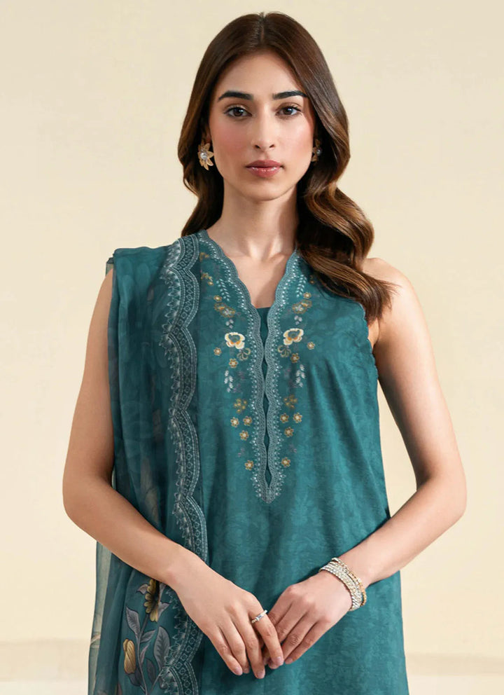 Daffodils by Seran Printed Lawn Suit Unstitched 2 Piece SRN24D D-09 Jules - Summer Collection