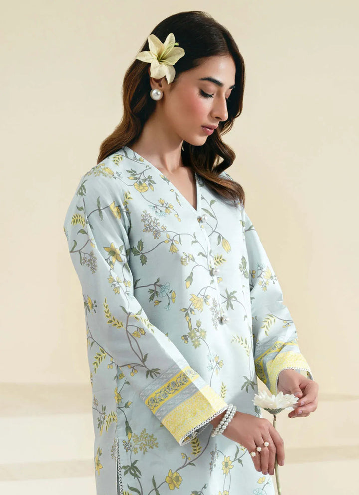 Daffodils by Seran Printed Lawn Suit Unstitched 2 Piece SRN24D D-10 Cleo - Summer Collection