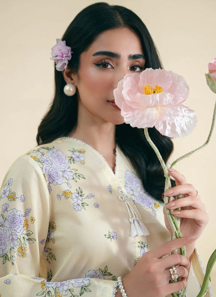 Daffodils by Seran Printed Lawn Suit Unstitched 2 Piece SRN24D D-12 Albie - Summer Collection