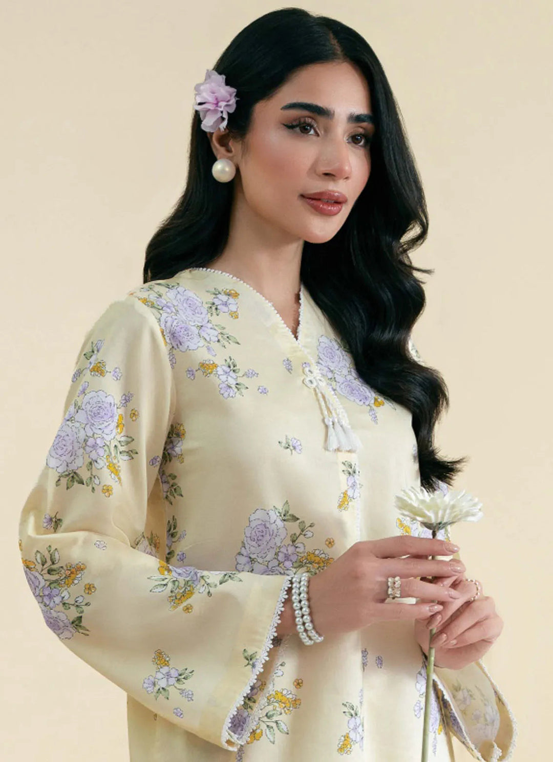 Daffodils by Seran Printed Lawn Suit Unstitched 2 Piece SRN24D D-12 Albie - Summer Collection