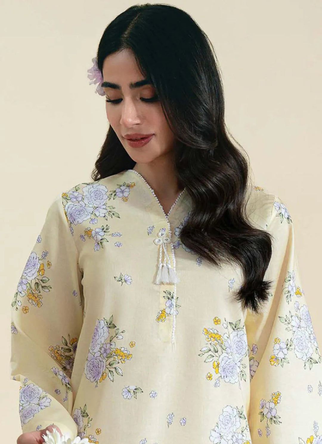 Daffodils by Seran Printed Lawn Suit Unstitched 2 Piece SRN24D D-12 Albie - Summer Collection