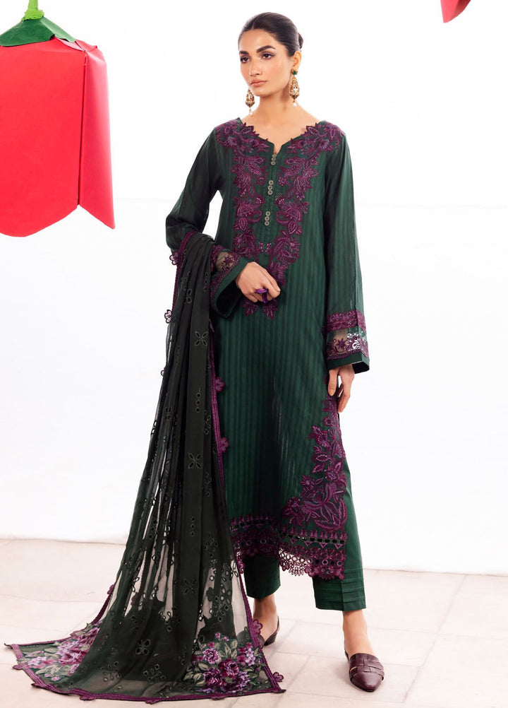 Dahlia by Iznik Embroidered Lawn Suits Unstitched 3 Piece IZ24D DL-02 Whimsy - Summer Collection