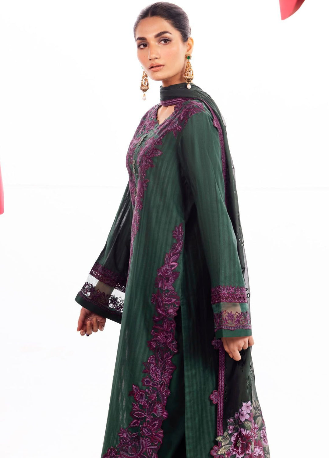 Dahlia by Iznik Embroidered Lawn Suits Unstitched 3 Piece IZ24D DL-02 Whimsy - Summer Collection