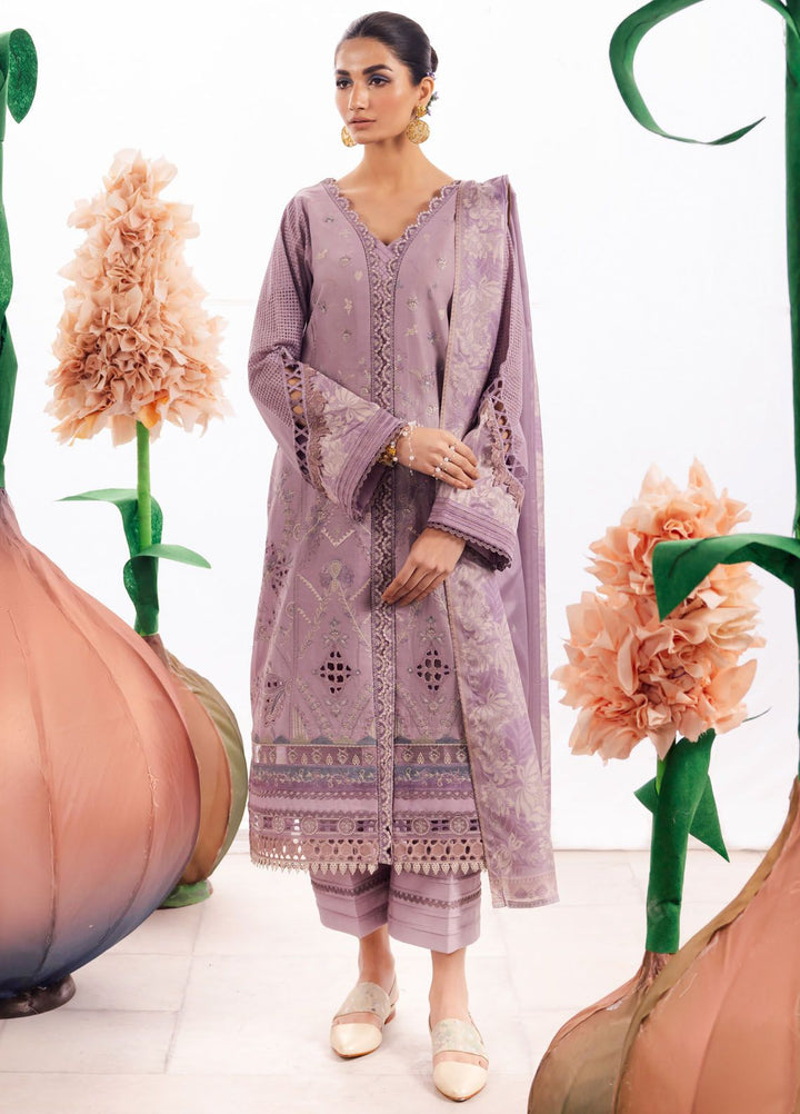 Dahlia by Iznik Embroidered Lawn Suits Unstitched 3 Piece IZ24D DL-04 Serene - Summer Collection