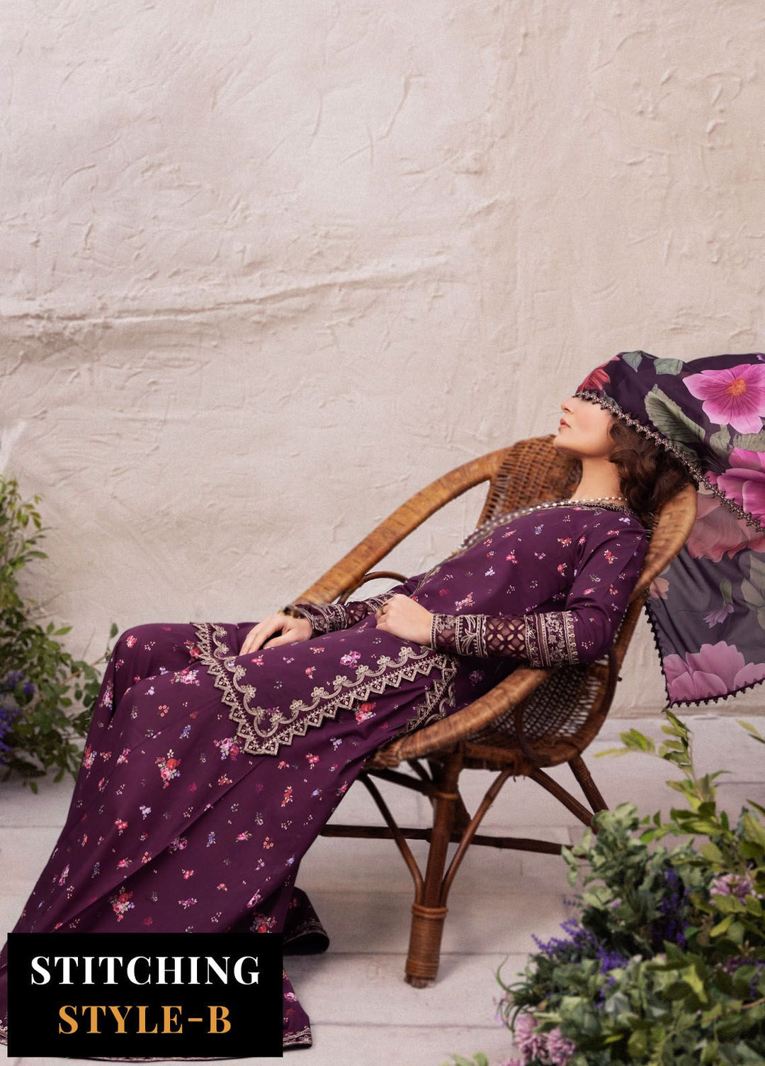 Dahlia by Iznik Embroidered Lawn Suits Unstitched 3 Piece IZ24D DL-06 Tranquil - Summer Collection
