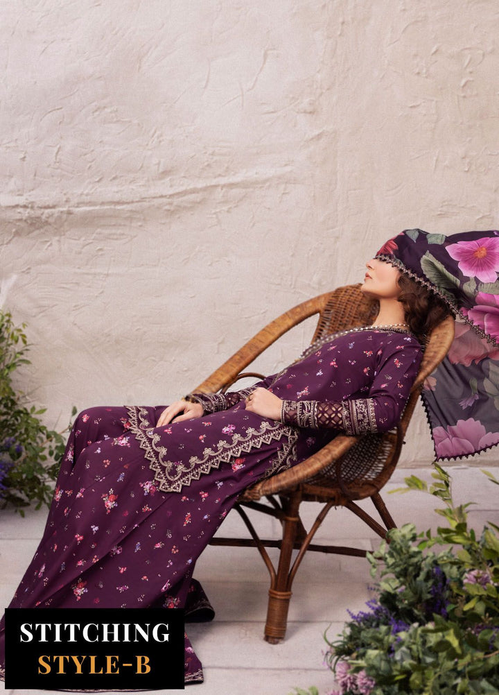 Dahlia by Iznik Embroidered Lawn Suits Unstitched 3 Piece IZ24D DL-06 Tranquil - Summer Collection
