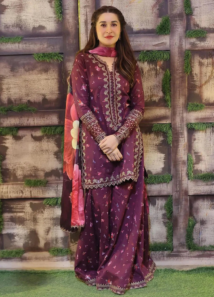 Dahlia by Iznik Embroidered Lawn Suits Unstitched 3 Piece IZ24D DL-06 Tranquil - Summer Collection