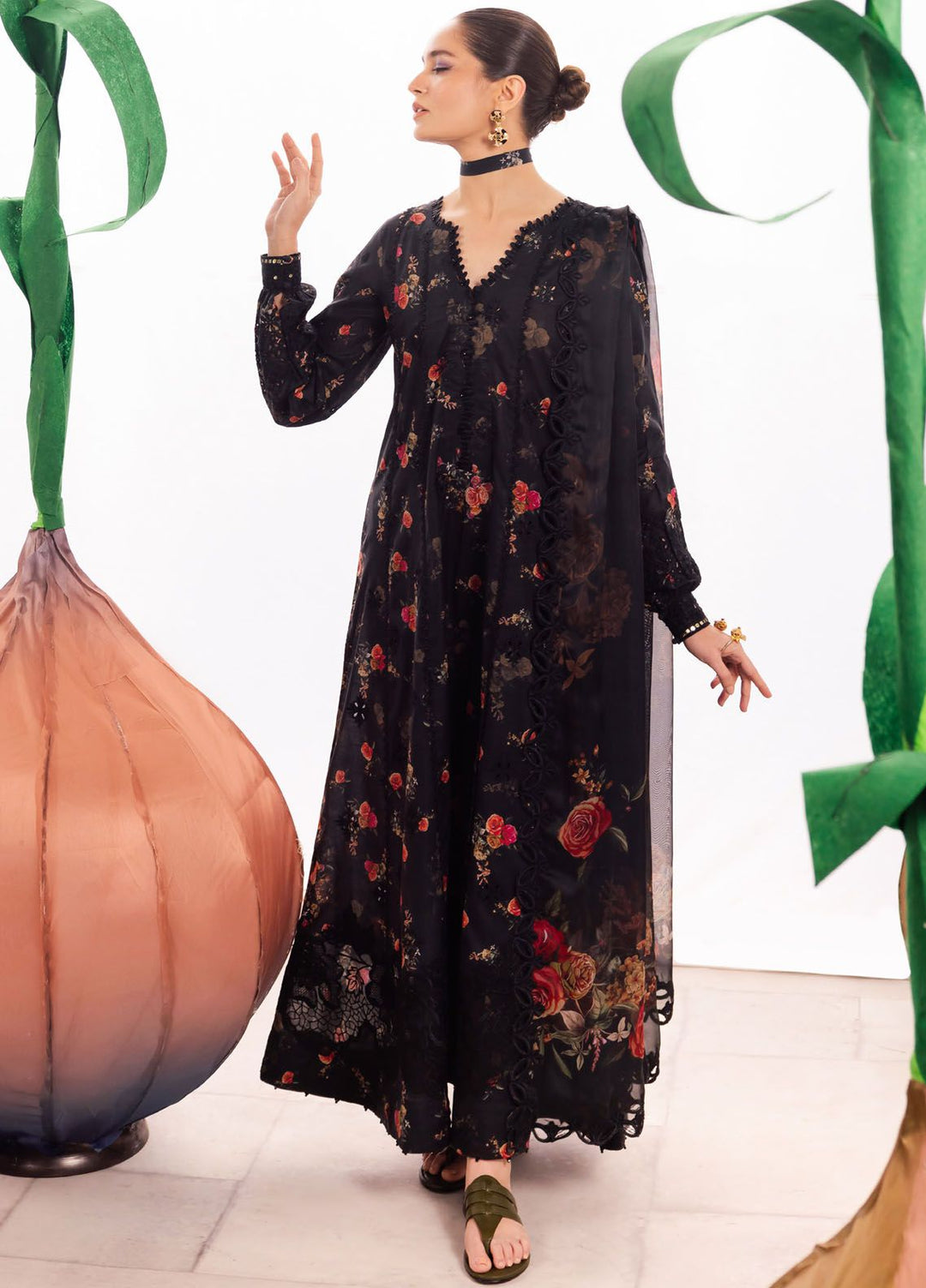 Dahlia by Iznik Embroidered Lawn Suits Unstitched 3 Piece IZ24D DL-08 Enchant - Summer Collection