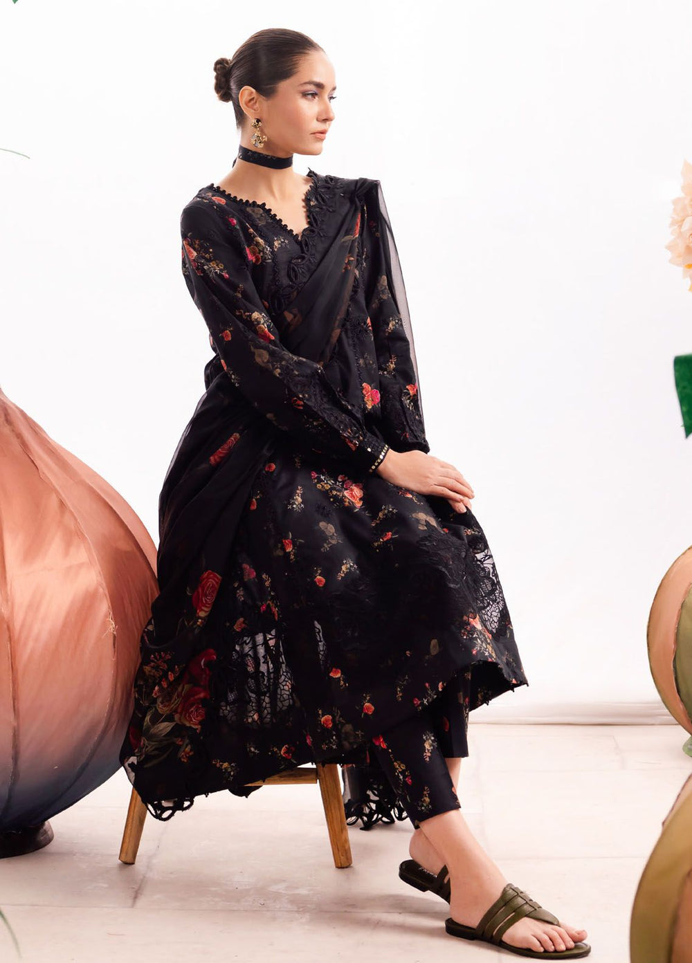 Dahlia by Iznik Embroidered Lawn Suits Unstitched 3 Piece IZ24D DL-08 Enchant - Summer Collection