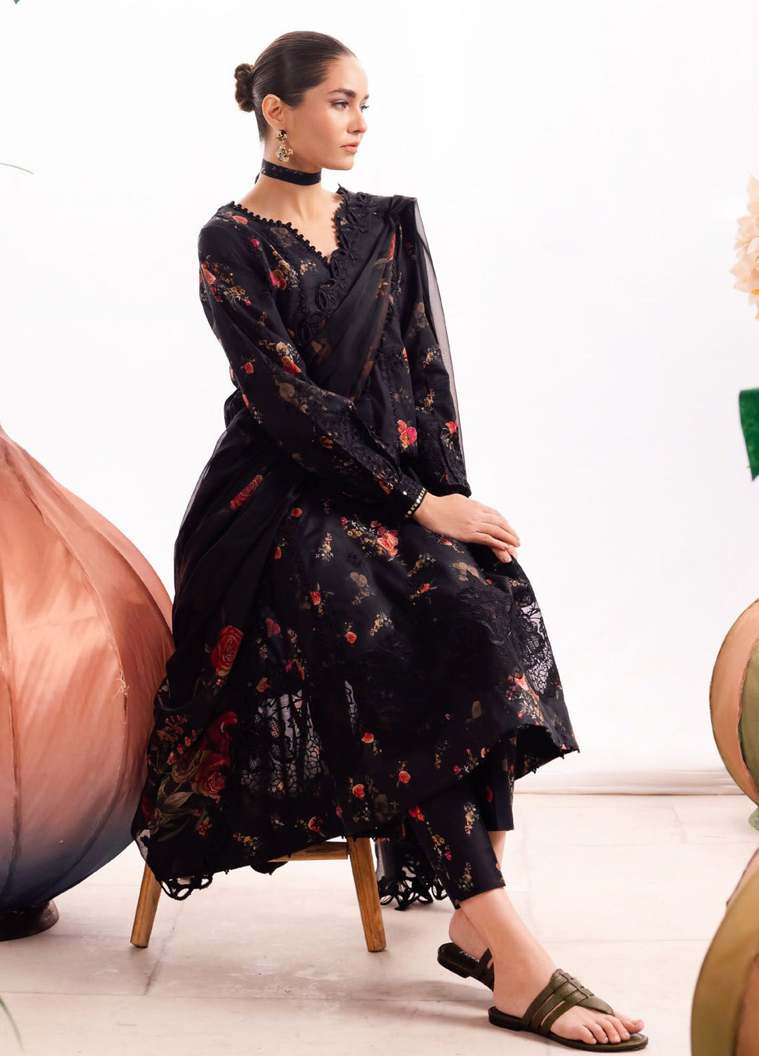 Dahlia by Iznik Embroidered Lawn Suits Unstitched 3 Piece IZ24D DL-08 Enchant - Summer Collection