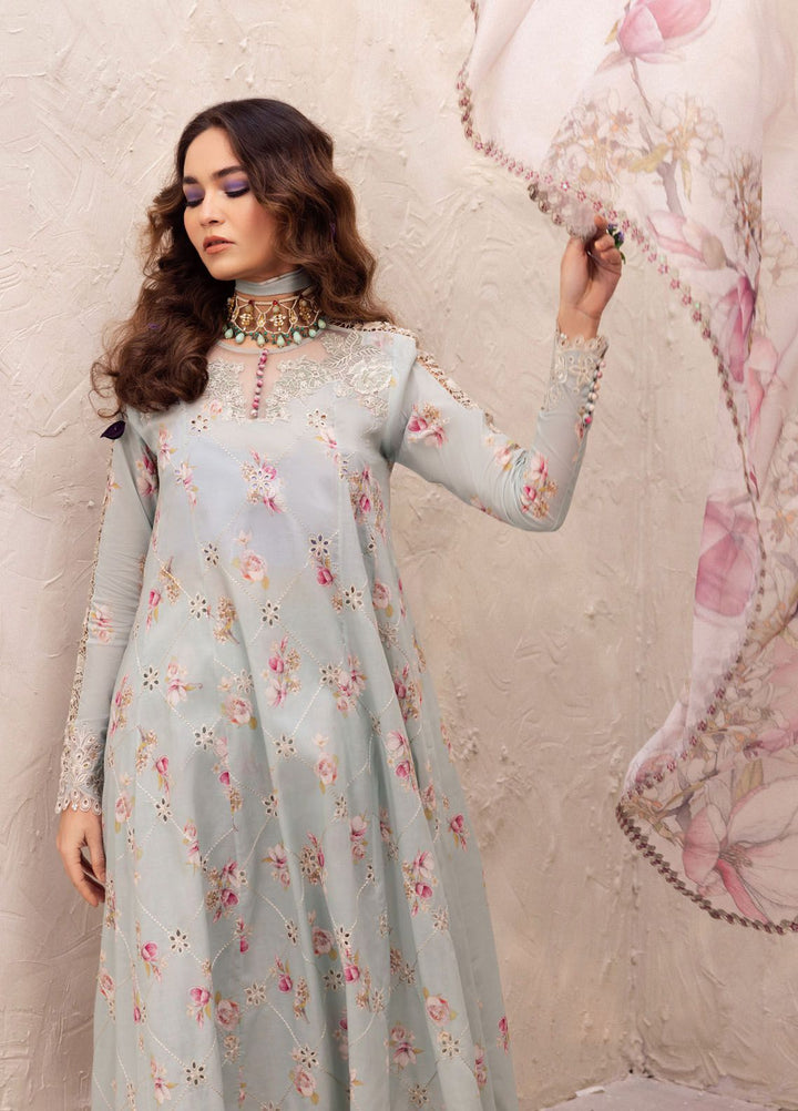 Dahlia by Iznik Embroidered Lawn Suits Unstitched 3 Piece IZ24D DL-10 Mirage - Summer Collection