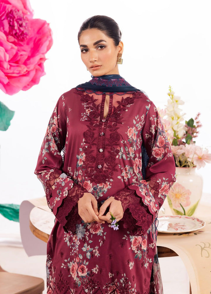 Dahlia by Iznik Embroidered Lawn Suits Unstitched 3 Piece IZ24D DL-11 Solistice - Summer Collection