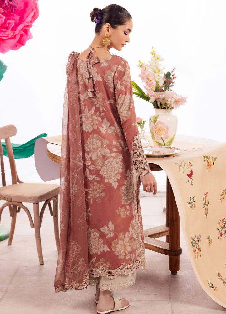 Dahlia by Iznik Embroidered Lawn Suits Unstitched 3 Piece IZ24D DL-12 Saffron - Summer Collection