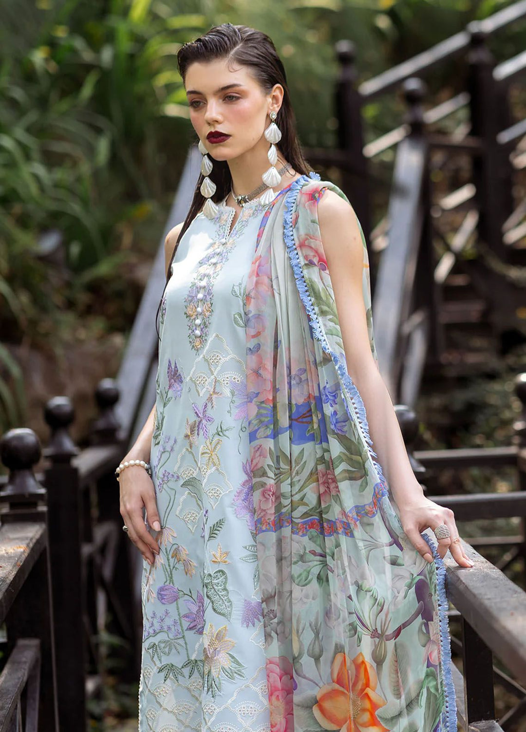 Dahlia by Roheenaz Embroidered Lawn Suits Unstitched 3 Piece RNZ24D D-03A Daisy - Summer Collection