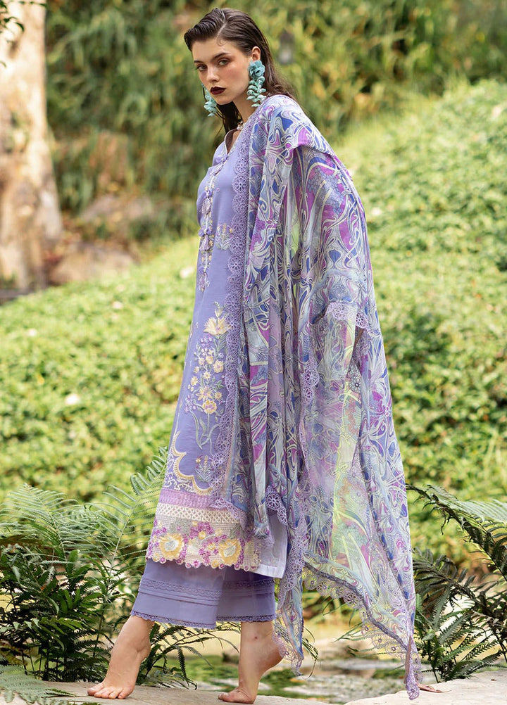 Dahlia by Roheenaz Embroidered Lawn Suits Unstitched 3 Piece RNZ24D D-06B Aster - Summer Collection