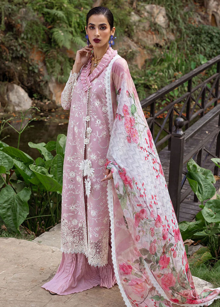 Dahlia by Roheenaz Embroidered Lawn Suits Unstitched 3 Piece RNZ24D D-08A Lily - Summer Collection