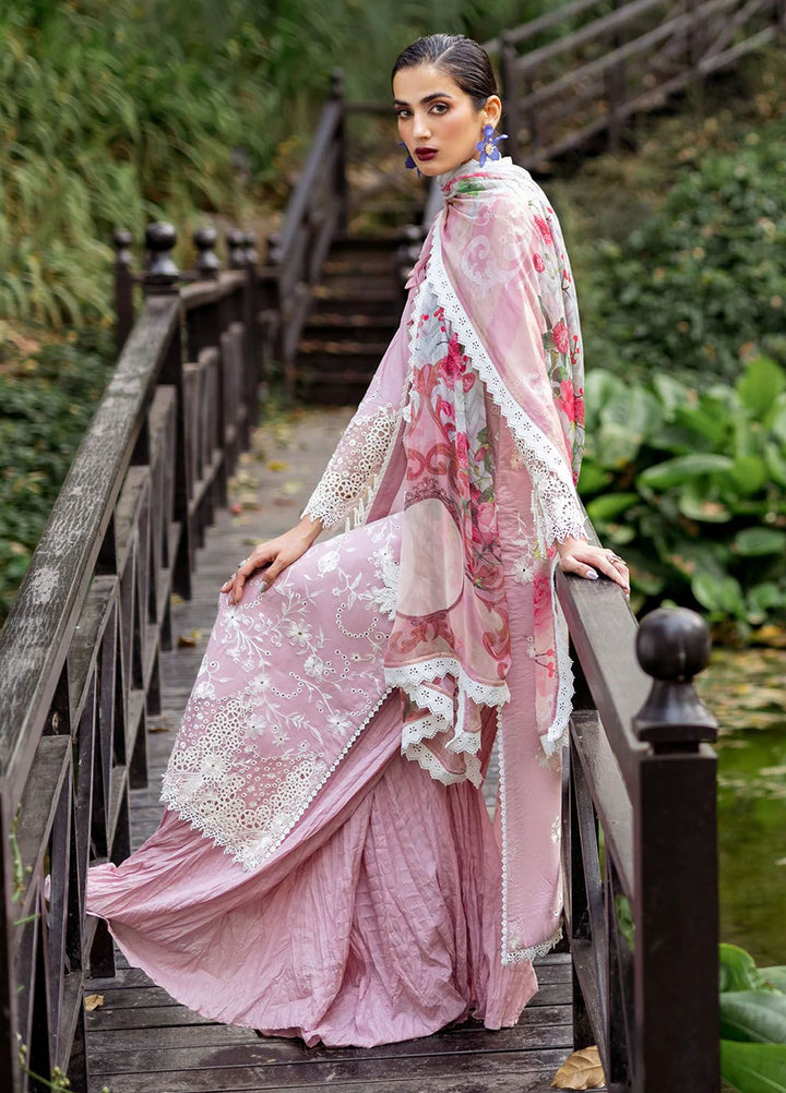 Dahlia by Roheenaz Embroidered Lawn Suits Unstitched 3 Piece RNZ24D D-08A Lily - Summer Collection