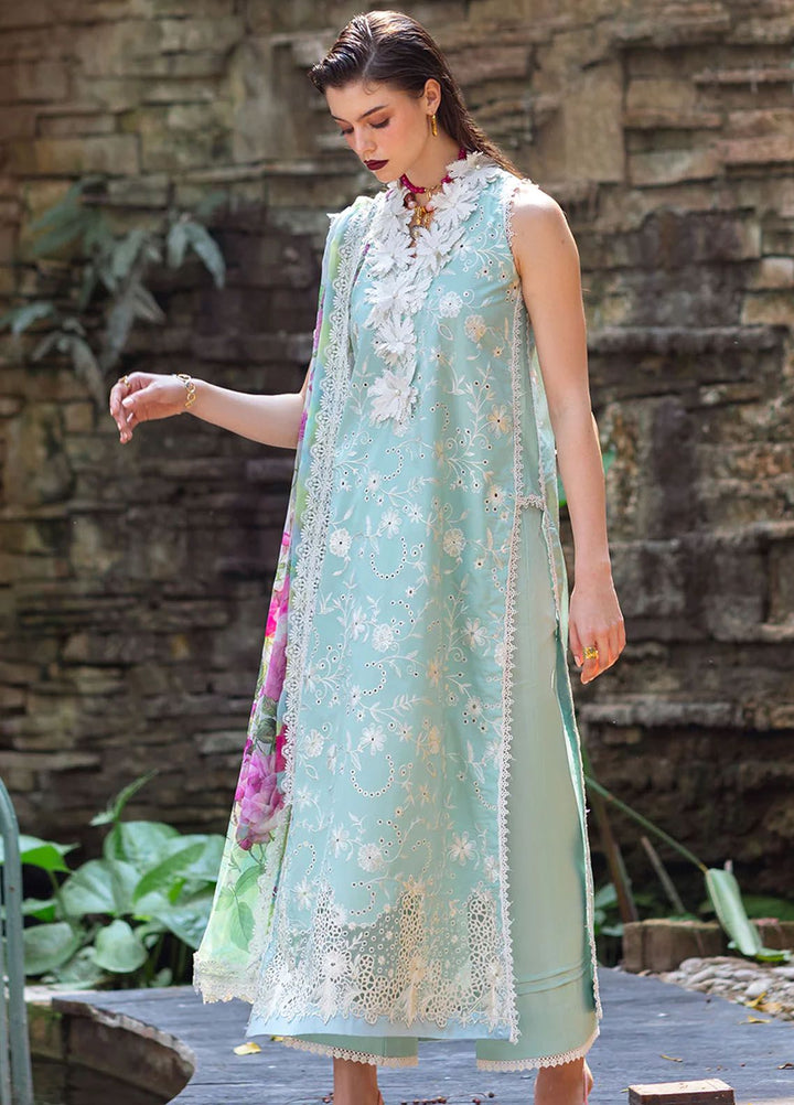 Dahlia by Roheenaz Embroidered Lawn Suits Unstitched 3 Piece RNZ24D D-08B Zinnia - Summer Collection