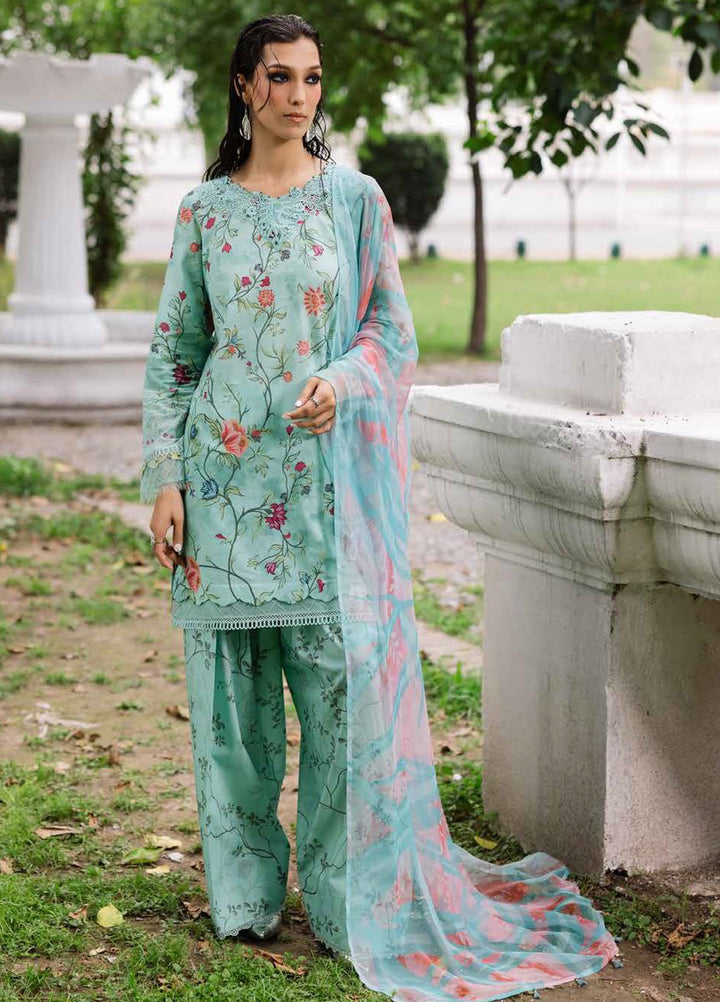 Daily Delights by Nureh Chikankari Lawn Suits Unstitched 3 Piece NU25DC DD-03 - Summer Collection
