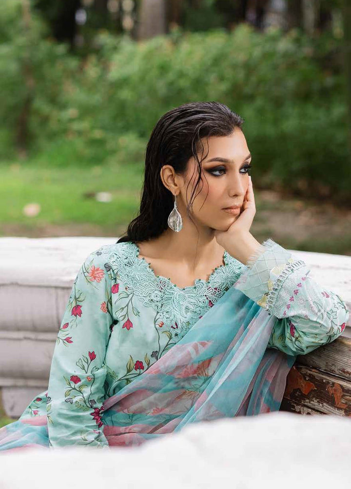 Daily Delights by Nureh Chikankari Lawn Suits Unstitched 3 Piece NU25DC DD-03 - Summer Collection