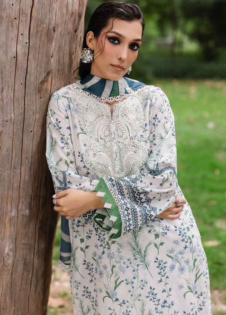 Daily Delights by Nureh Chikankari Lawn Suits Unstitched 3 Piece NU25DC DD-07 - Summer Collection