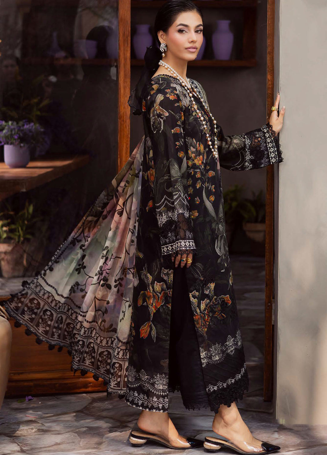 Daily Delights by Nureh Embroidered Lawn Suits Unstitched 3 Piece NU25DS DD-12 - Summer Collection