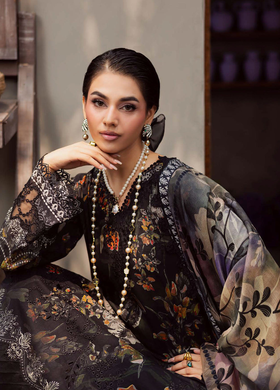Daily Delights by Nureh Embroidered Lawn Suits Unstitched 3 Piece NU25DS DD-12 - Summer Collection