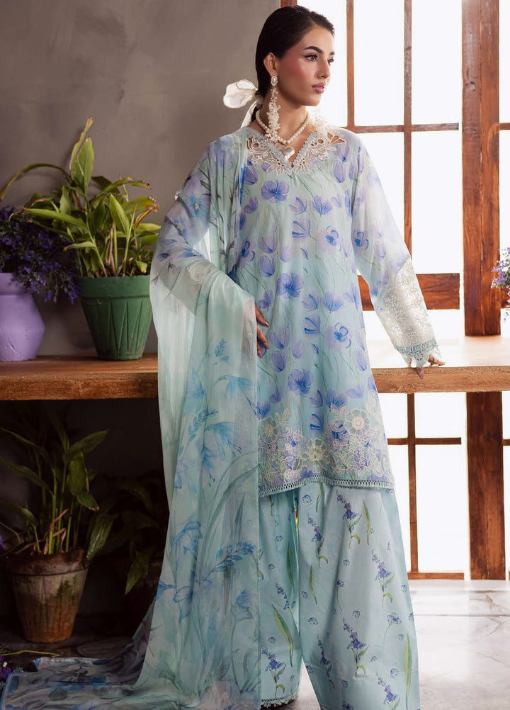 Daily Delights by Nureh Embroidered Lawn Suits Unstitched 3 Piece NU25DS DD-13 - Summer Collection