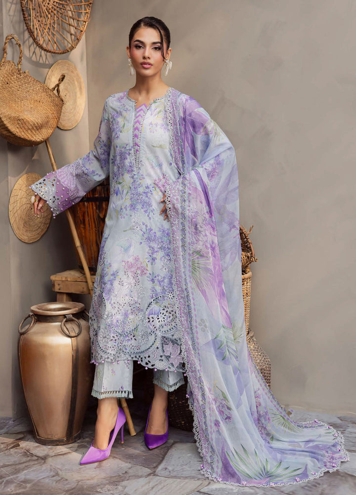 Daily Delights by Nureh Embroidered Lawn Suits Unstitched 3 Piece NU25DS DD-14 - Summer Collection
