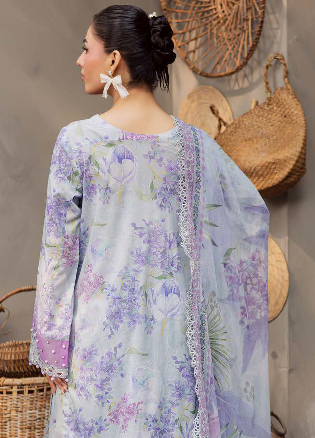 Daily Delights by Nureh Embroidered Lawn Suits Unstitched 3 Piece NU25DS DD-14 - Summer Collection