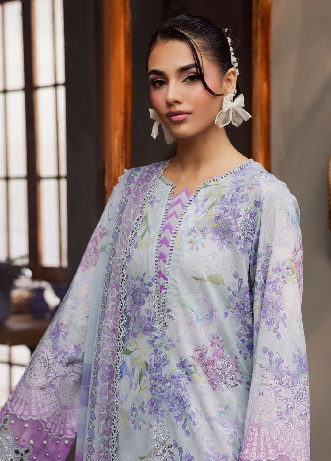 Daily Delights by Nureh Embroidered Lawn Suits Unstitched 3 Piece NU25DS DD-14 - Summer Collection