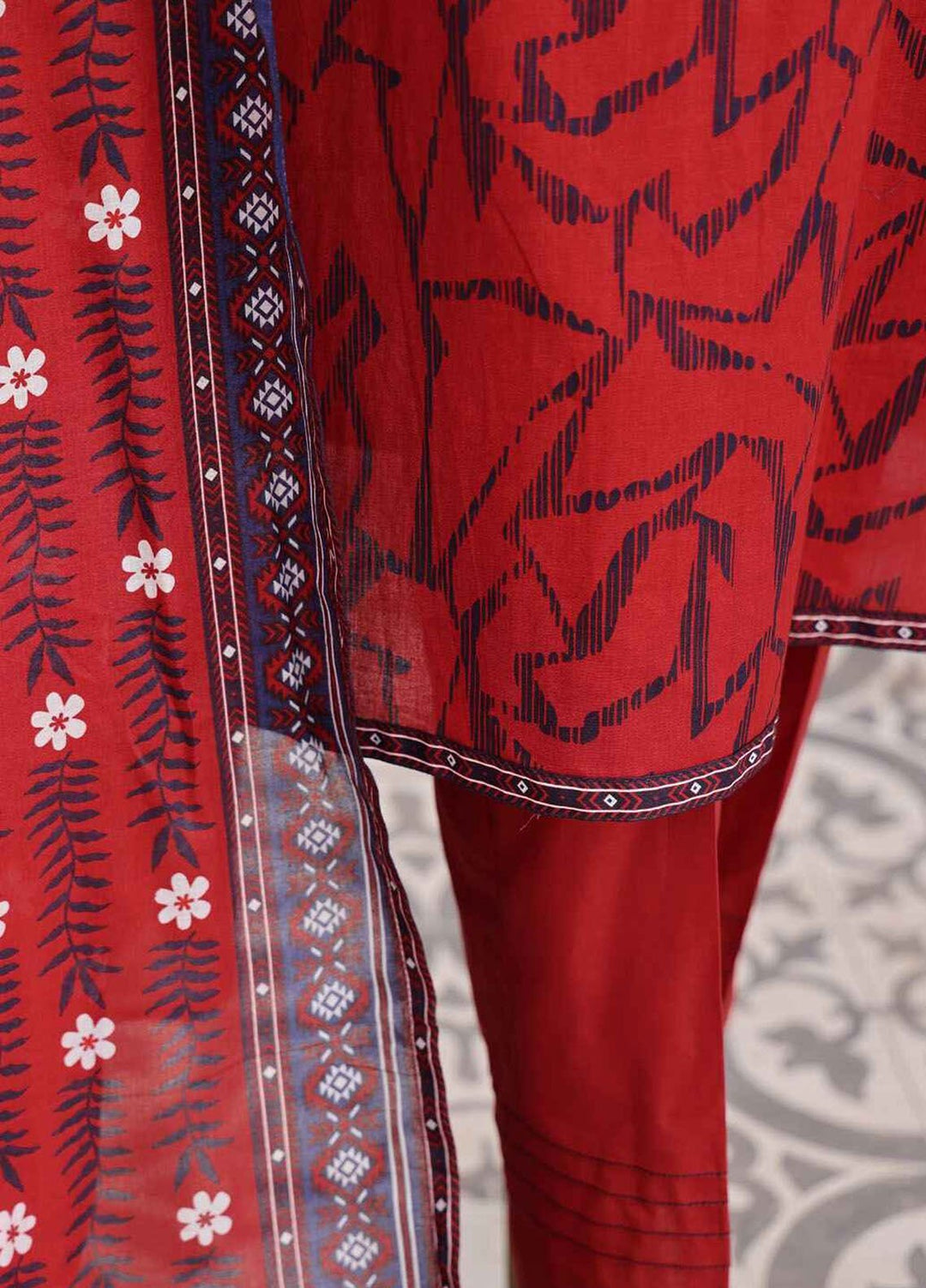 Daily Wear by HZ Textiles Digital Printed Lawn Suits Unstitched 3 Piece HZ25DW PDW-104-B - Summer Collection