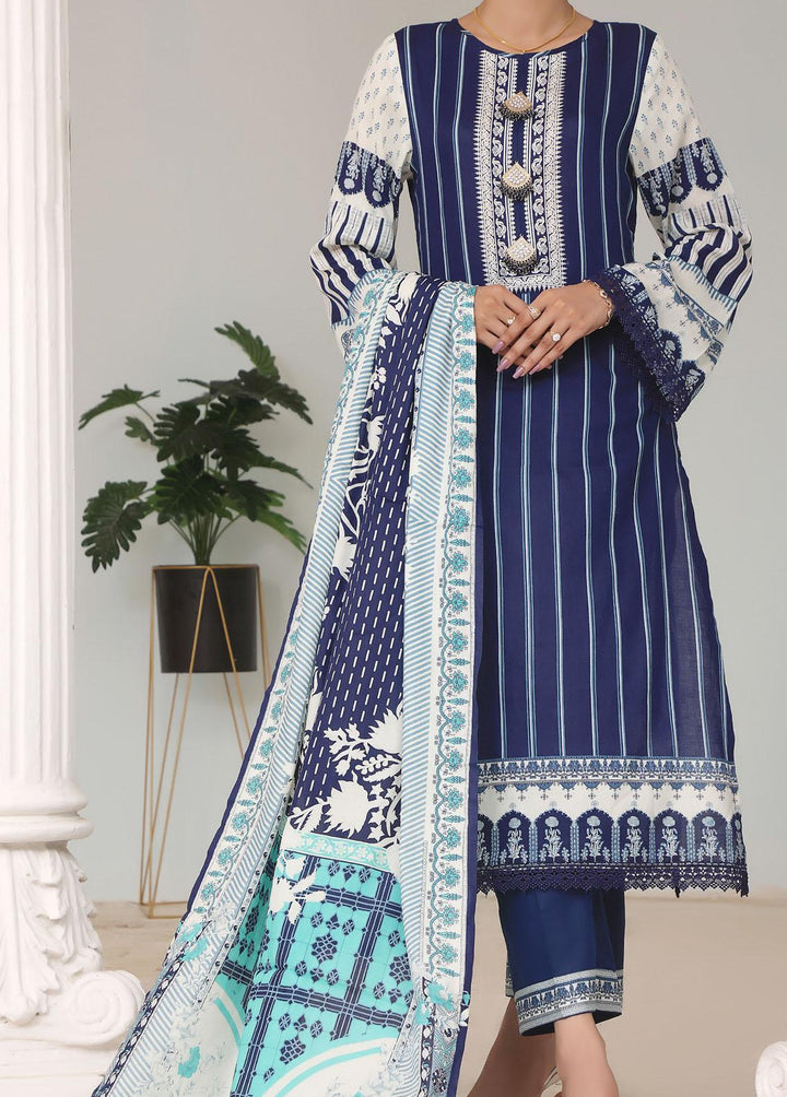 Daman By VS Textiles Printed Lawn Suits Unstitched 3 Piece VS23D 1537C - Summer Collection