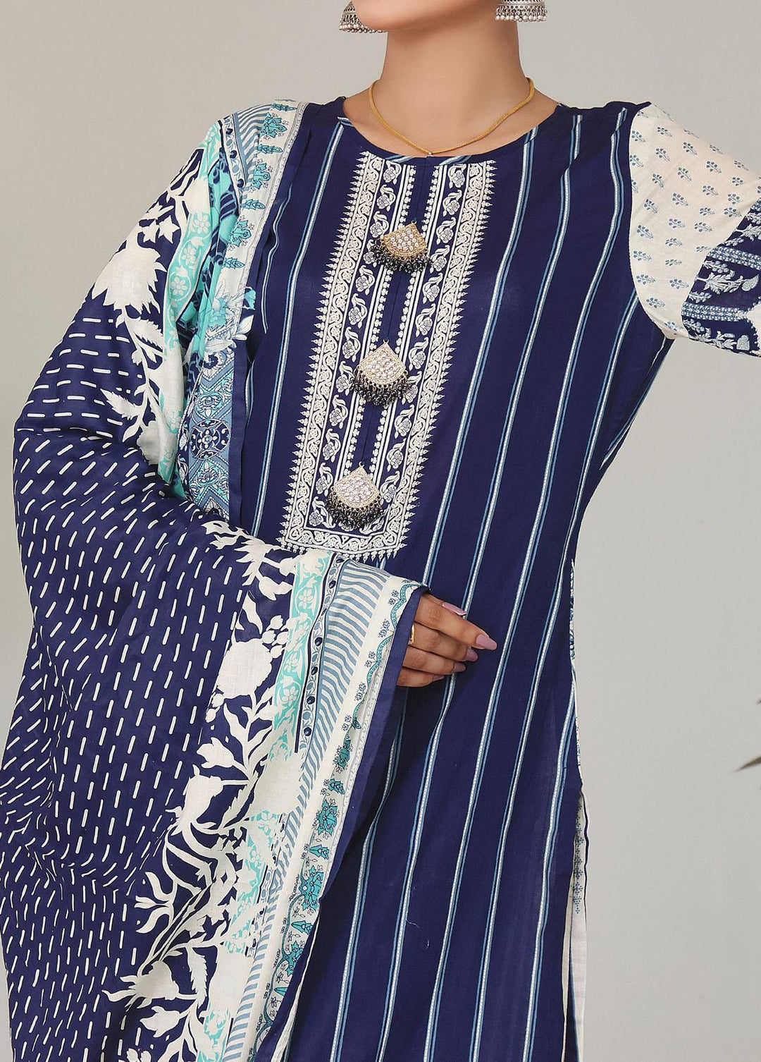 Daman By VS Textiles Printed Lawn Suits Unstitched 3 Piece VS23D 1537C - Summer Collection