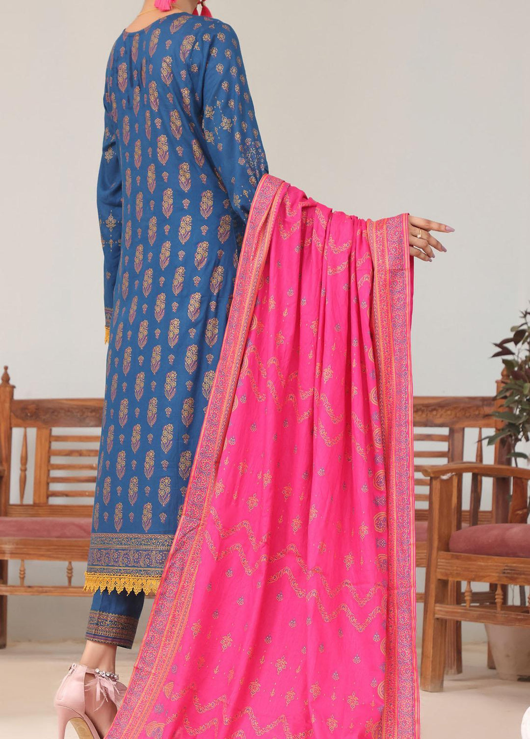 Daman By VS Textiles Printed Lawn Suits Unstitched 3 Piece VS23D 1539A - Summer Collection