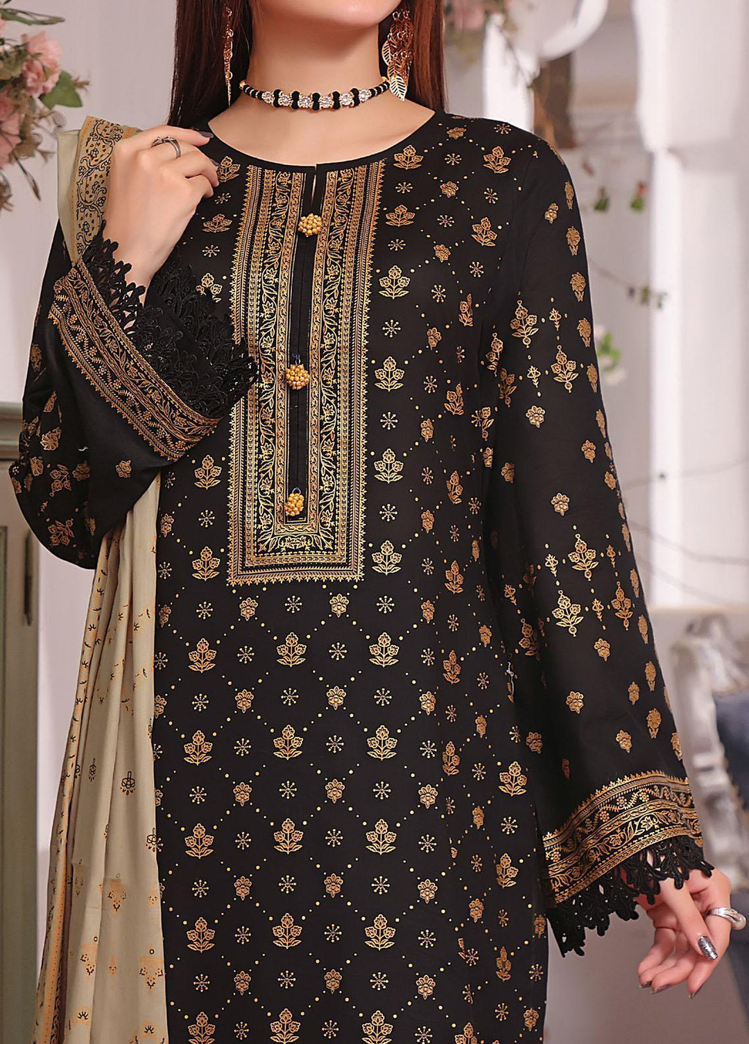 Daman By VS Textiles Printed Lawn Suits Unstitched 3 Piece VS23D 1539C - Summer Collection